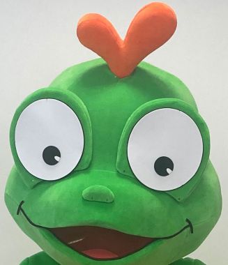Twój najlepszy partner w świecie kostiumów Elabika! Tym razem ubierze Cię w zielony kombinezon żaby!