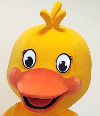 Twoja marka w wersji przytulnej! Czyli, strój pluszowy kaczka z sygnaturą Elabika!