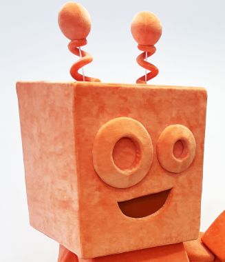 Bohater marki w postaci pomarańczowego robota? To musi być Elabika!