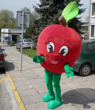 Nasza rada jak promować owoce! Stroje reklamowe Elabika. Jabłko