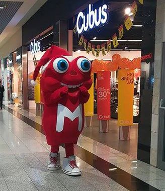 Zamojskie stroje reklamowe z Krakowa, czyli maskotka Melek z Mplanety