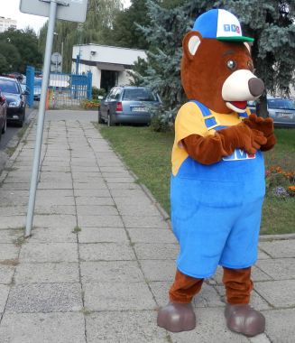 5 najbardziej popularnych postaci, jako maskotki stroje reklamowe, czyli Miś TVS