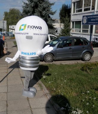 Elabika stroje reklamowe najbliżej Klienta, czyli Żarówka Nova France