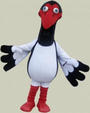 Elabika mascot costumes Black Stork