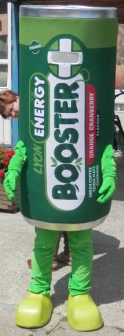 Elabika chodzące maskotki producent Puszka Lyon Energy Booster