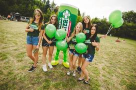 Elabika chodzące maskotki producent Puszka Lyon Energy Booster