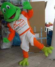 Elabika mascot costumes custom production Frog LechSport