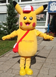 Latest advertising mascot costumes producer Elabika Pokémon Pikachu Profi Credit