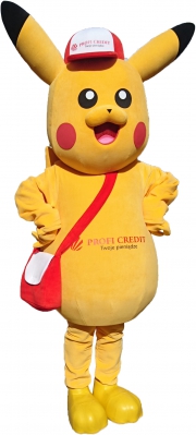 Najnowsze stroje reklamowe producent Elabika Pokémon Pikachu Profi Credit