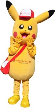 Najnowsze stroje reklamowe producent Elabika Pokémon Pikachu Profi Credit
