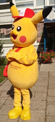 Najnowsze stroje reklamowe producent Elabika Pokémon Pikachu Profi Credit