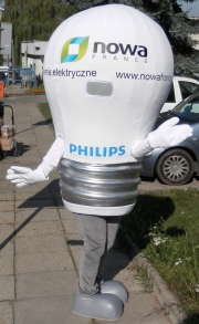 Elabika chodzące maskotki producent Żarówka Nova France