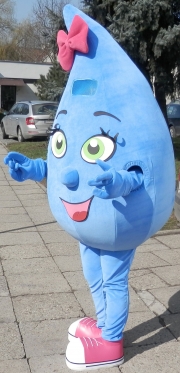 Elabika maskotki reklamowe cena Kropla Kropelka Elka WiK w Opolu