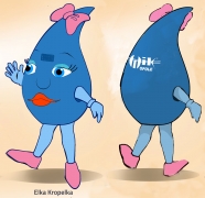 Elabika kostiumy reklamowe Kropla Kropelka Elka WiK w Opolu - projekt