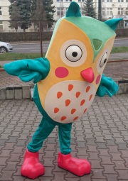 Elabika mascot costumes to order Owl Zaczytani.org
