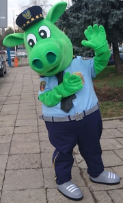 Elabika legendary mascot costumes Dragon Municipal Police Kraków