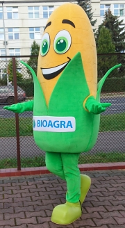 Elabika walking mascots manufacturer Corn Bioagra