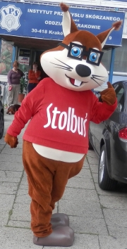 Elabika chodzące maskotki producent Wiewiórka Stolbuś Stolbud Włoszczowa