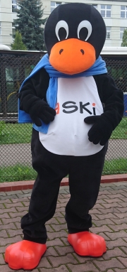 Elabika mascot stroje reklamowe Pingwin HSKI 2017