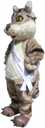 Elabika maskoty reklamowe z logo na zamówienie Żbik Pruszków