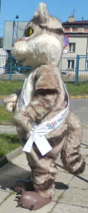 Elabika maskotki reklamowe z logo na zamówienie Żbik Pruszków