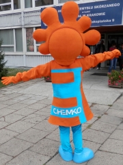 Elabika wymarzone mascot stroje reklamowe na zamówienie Miss Chemko