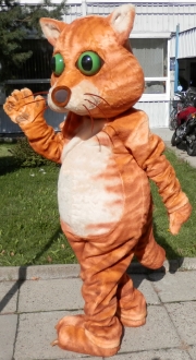 Elabika mascot stroje reklamowe Kot …