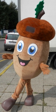 Elabika advertising costume of the company mascot Acorn Grupa Chorten