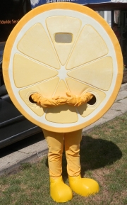 Elabika profesjonalne mascot stroje reklamowe na zamówienie Cytryna