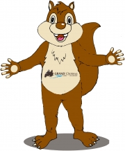 Mascot kostiumy reklamowe Elabika Wiewiórka Grand Hotel Chotowa - projekt