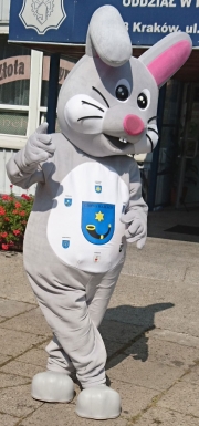 Stroje reklamowe maskotki producent Elabika Zając Kicak Hażlach