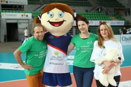 Stroje reklamowe maskotki Elabika Bydgosia KS Pałac Bydgoszcz