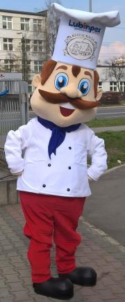 Maskotka firmowa stroje reklamowe Elabika Kucharz Lubinpex