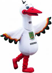 Produkcja kostiumów reklamowych Elabika Bocian Oderek Nieboczowy