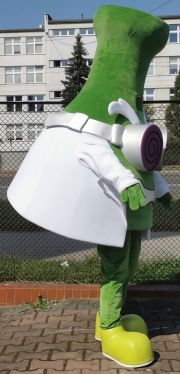 Elabika najpopularniejsze mascot produkcja kostiumów reklamowych ProfessorK SuperZings