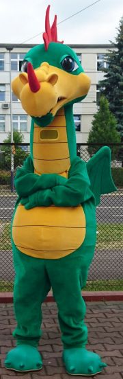 Elabika mascot kostiumy reklamowe na zamówienie maskotka Smok Niewawelski