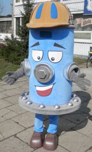 Elabika manufacturer of advertising mascots on request Dun Hydrant WiK Opole