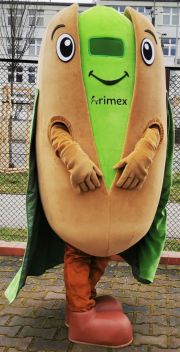 Elabika mascot advertising costumes for adults on request Pistachio
