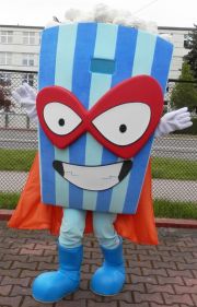 Elabika production of advertising costumes SuperZings Pow Corn - Popcorn