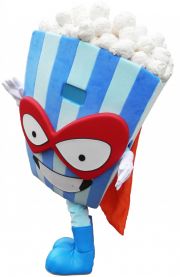 Elabika mascot maskotki reklamowe SuperZings Pow Corn - Popcorn 