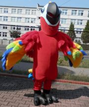 Elabika manufacturer of advertising mascots on request of Parrots