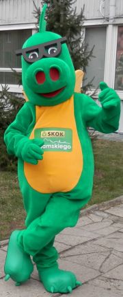 Eventowe kostiumy reklamowe Elabika Smok SKOK Adamskiego