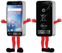 Elabika kostium reklamowy Telefon smartfon na zamówienie Remondis - projekt