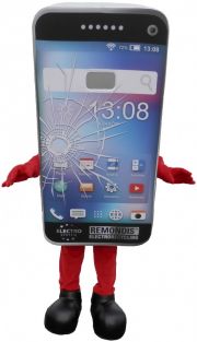 Elabika kostium reklamowy Telefon smartfon na zamówienie Remondis
