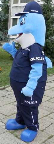 Strój delfina Polfin maskotka kujawsko-pomorskiej Policji