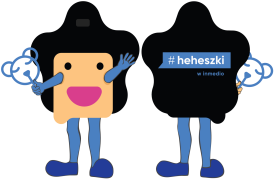 Maskotka strój reklamowy Heheszki - projekt