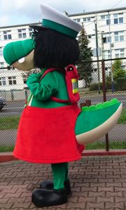 Strój reklamowy krokodyl Krokodylowa Inspektorowa Inspekcja Transportu Drogowego