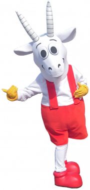 Koziołek chodząca żywa maskotka duży pluszak kostium reklamowy strój