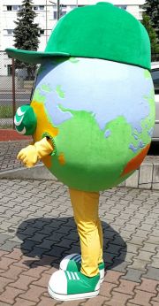 Zielony Globus kostium maskotka GreenGo