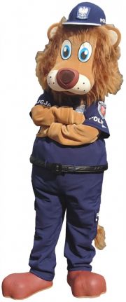 Lew strój lew przebranie Policja Oleśnica